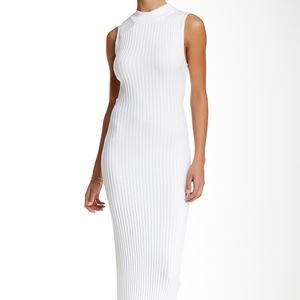 Missguided White Mock Midi Dress